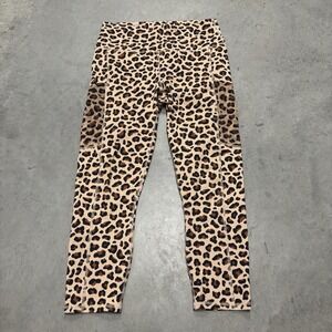 Power‎ Hold by Fabletics Women's High-Waisted 7/8 Leggings Cheetah Print Sz XS/S